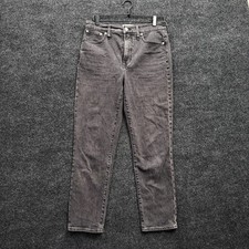 Madewell Perfect Vintage Jeans Womens 29 Lunar Wash Black High Rise MD711 picture