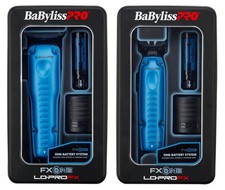 BaByliss PRO FXONE LO-PRO FX One BLUE Clipper Trimmer, Each with Battery & Stand picture