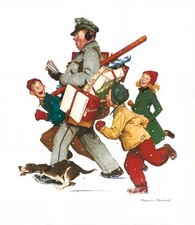 Jolly Postman 1949 Norman Rockwell Matte Print picture