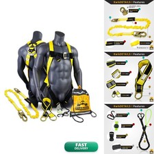KwikSafety TORNADO Safety Harness ANSI OSHA Fall Arrest Gear KIT picture