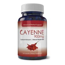 Cayenne 900mg for Healthy Digestion -100 Capsules 2/2027 picture