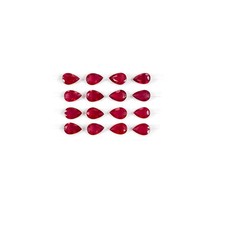 5x3 mm Vivid Natural Ruby Pear Cut 10 PC Lot Loose Gemstone For Jewelry picture