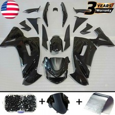 Glossy Black Fairing Kit Body For Kawasaki Ninja 650R 2006-2008 2007 EX650 +Bolt picture