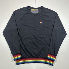 Aviator Nation Crewneck Sweatshirt Pullover 5 Stripe Made in USA Size Large picture