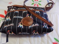 Dooney And Bourke Women's MLB Miami Marlins Ginger Crossbody Handbag  picture