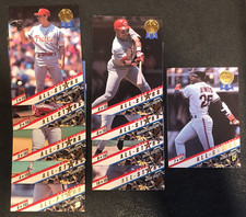 1993 Leaf Gold Leaf All Stars Baseball Card Insert Set #1-10 picture