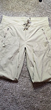 Athleta Women's Beige Solid Drawstring Jogger Pants Pockets Activewear 12 picture