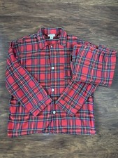 VTG LL Bean Men’s Large Pajama Set Scotch Plaid Flannel MIUSA picture