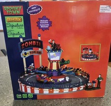 Lemax Spooky Town - Zombie Plane Ride - 64046 -Halloween Carnival Ride - NEW picture
