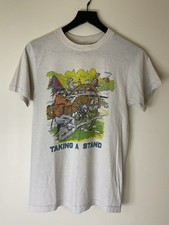 1986 VINTAGE Civil War T SHIRT CHED Anvil Confederate Single Stitch Paper Thin M picture