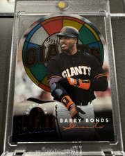 BARRY BONDS - 1996 Leaf Studio - Stained-Glass Stars #10 - SF GIANTS picture
