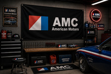AMC American Motors Wall Flag 3x5ft Polyester Garage Decor picture