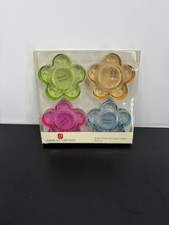 American Greetings Y2k Style Flower Candle Tea Light Holders In Bright Colors 4 picture