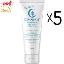 5-Pack Complex 15 Face Cream 100mL Hypoallergenic Unscented Non-Greasy picture