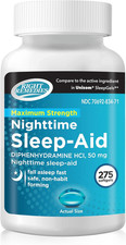 Nighttime Sleep Aid Softgels, 50 Mg, 275 Softgels picture