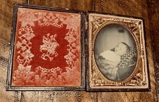 THANATOS.NET POST MORTEM PHOTO COLLECTION ID'd Montgomery Boy 1860 Ambrotype picture