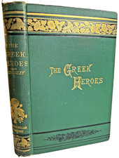 Antique Ornate Victorian Heroes Greek Fairy Tales Gilt Decorative Mythology Book picture