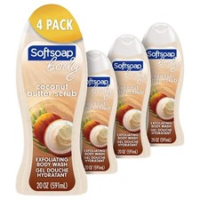 Softsoap Body Wash, Coconut Butter Scrub Body Wash, Exfoliating Body Wash, 20 Oz picture