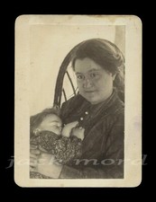 Woman Breastfeeding Rare Antique / Vintage Photo Nursing Mother ID’d picture