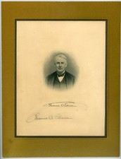 Thomas Edison ~ Signed Autographed Photo 1909 In-Person Signature ~ JSA LOA picture