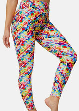 Women’s Buttery Soft High Rise Ankle Leggings One Size Abstract Yoga picture