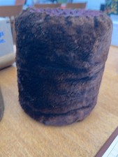 Antique Victorian Edwardian Fur Hand Muff Barrel Muff w/ Original Storage Box picture