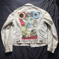 Vintage 90s Red Hot Chili Peppers Autographed Hand Drawn Jacket Rare Authentic L picture