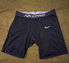 Nike Pro Dri-FIT Men's XL Black Compression Shorts 7