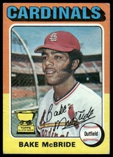 Bake McBride 1975 Topps #174 St. Louis Cardinals picture