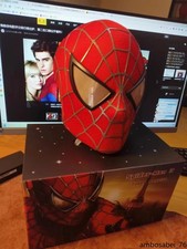 Spiderman Tobey Maguire Hood Mask Headwear Adult Wearable Red/BL Gift US Spot  picture