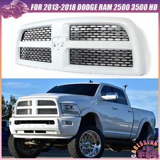 For 2013-2018 Dodge Ram 2500 3500 HD Bright White Grille Assembly Laramie Style picture