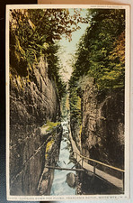 Vintage Postcard 1907-1915 Looking Down the Flume Franconia Notch White Mts. NH picture