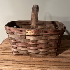 Longaberger 1981 Christmas Candle Basket Red Tag Vintage - Extremely  Rare - 1st picture