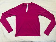lululemon Swiftly Tech Long Sleeve 2.0 Race Crew Neck Slim Fit Pink 8 picture