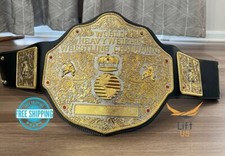 BIG GOLD World Heavyweight Championship Replica Tittle Belt Adult 6MM DieCasting picture