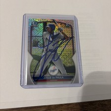 2023 1st Bowman Chrome Josue De Paula IP Auto MOJO Refractor Dodgers #1 Prospect picture
