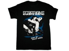 SCORPIONS LOVE AT FIRST STING 1984 NEW BLACK T-SHIRT picture