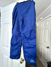 Vintage Nike Sportswear  Men's Blue Nylon Track Pants Large picture