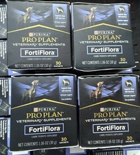Lot Of 4 Boxes PURINA Forti Flora PRO PLAN Probiotic Suppliments 120 Sachets picture