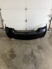 2011-2013 Infiniti M37 Rear Bumper Cover Without Park Assist Black KH3 USED OEM picture
