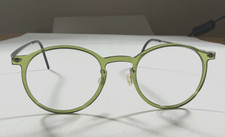 Lindberg N.O.W. 6541 46 21 Eyeglass Glasses Frames Green Flat Titanium Temples picture