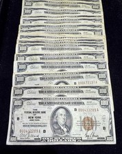 1929 $100 Federal Reserve Note New York, New York F-VF  picture