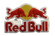 RED BULL Racing Motorsports Energy Drink - Embroidered Iron-On Patch picture
