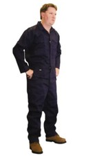 New STANCO Safety Products Navy Blue Work Coveralls Size 3XL 54-56 NX4681NB picture