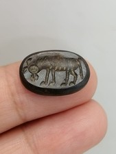 Lovely  Rare  Old Roman Carved Garnet   Stone Animal Seal picture