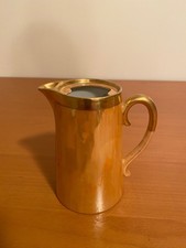 B&C limoges france vibrant peach iridescent lusterware creamer picture