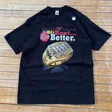 VTG Chicago Bulls 1996 The NBA’s Best Just Got Better Champions Ring T-Shirt USA picture