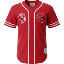 Billionaire Boys Club BBC Red Wool Blend Baseball Jersey Mens Small 2018 Patch picture