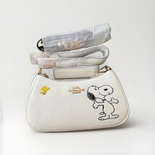 COACH x PEANUTS Teri Shoulder Bag Snoopy Chalk Multi CBJ76 NEW With Tags picture