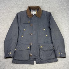 Joules Jacket Mens Medium Navy Landsdale Wax Coat Field Outdoor Country Hunting picture